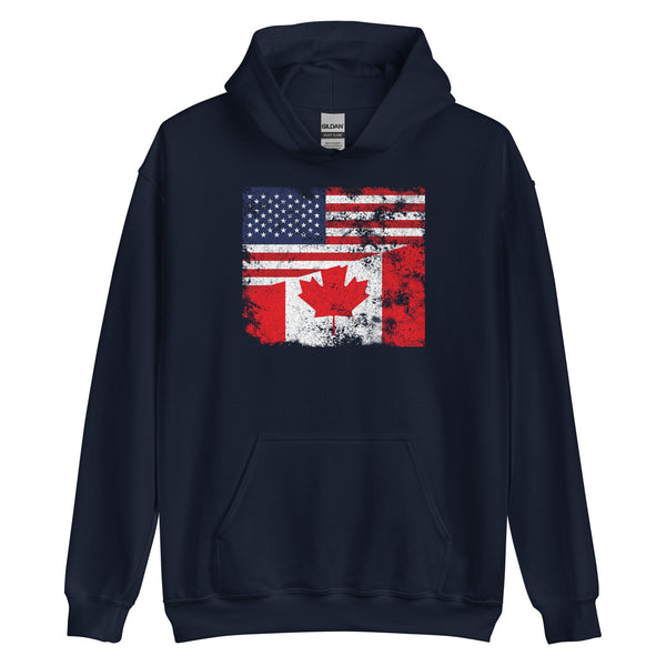 Canada USA Flag Hoodie