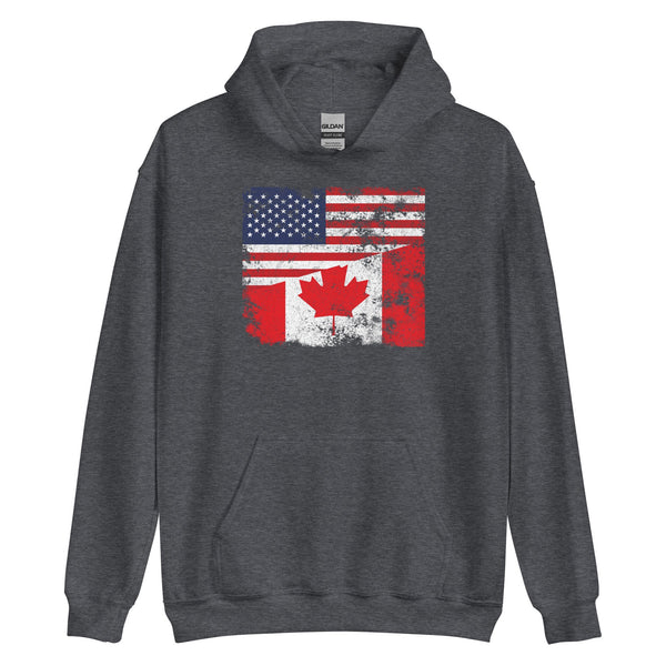 Canada USA Flag Hoodie