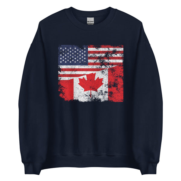 Canada USA Flag Sweatshirt