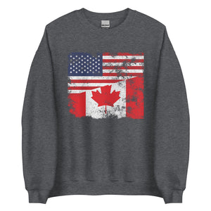 Canada USA Flag Sweatshirt