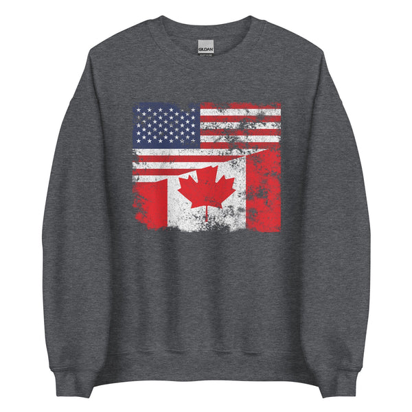 Canada USA Flag Sweatshirt
