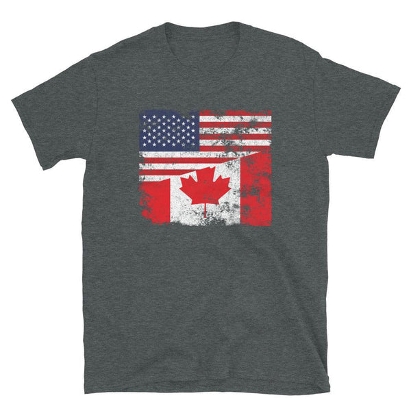 Canada USA Flag T-Shirt