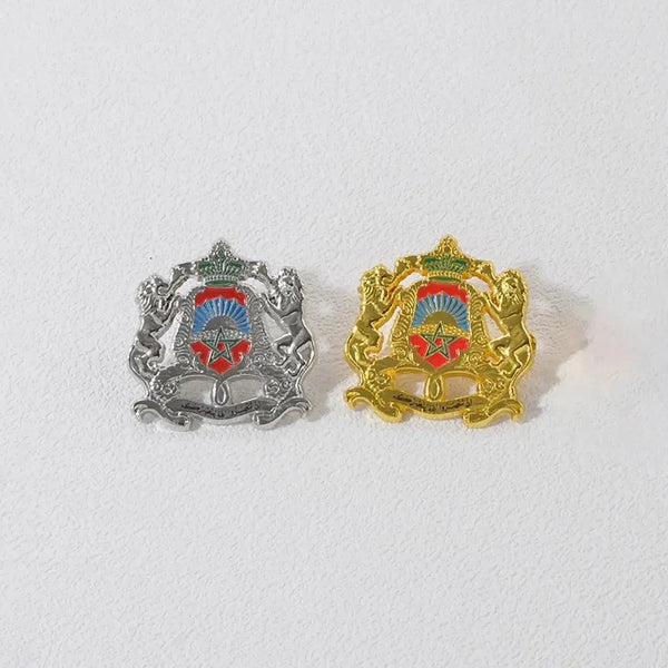 Canada and Morocco Flag Lapel Pin - Enamel Pin Flag