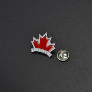 Canada and Morocco Flag Lapel Pin - Enamel Pin Flag