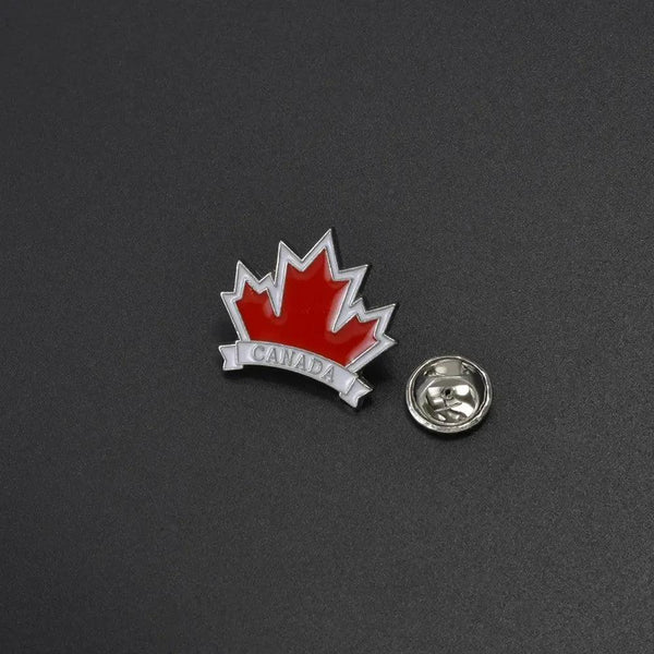Canada and Morocco Flag Lapel Pin - Enamel Pin Flag