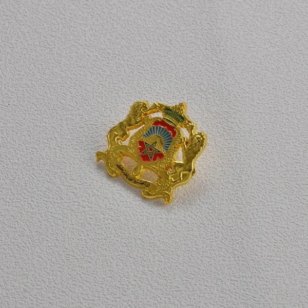Canada and Morocco Flag Lapel Pin - Enamel Pin Flag