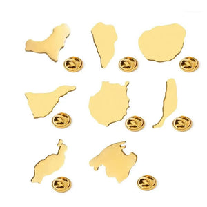 Canary Islands Flag Lapel Pin Collection - Enamel Pin Flags