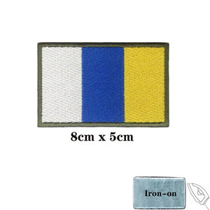 Canary Islands Flag Patch - Iron On/Hook & Loop Patch