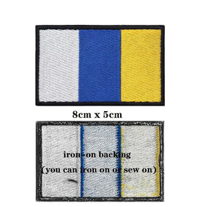 Canary Islands Flag Patch - Iron On/Hook & Loop Patch