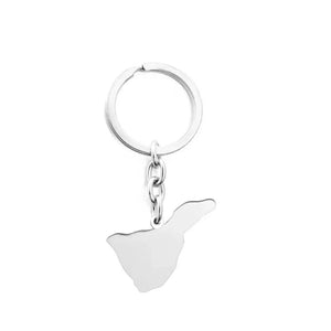 Canary Islands Map Keychain Collection