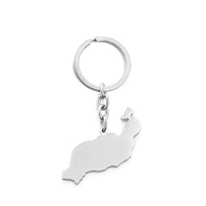 Canary Islands Map Keychain Collection