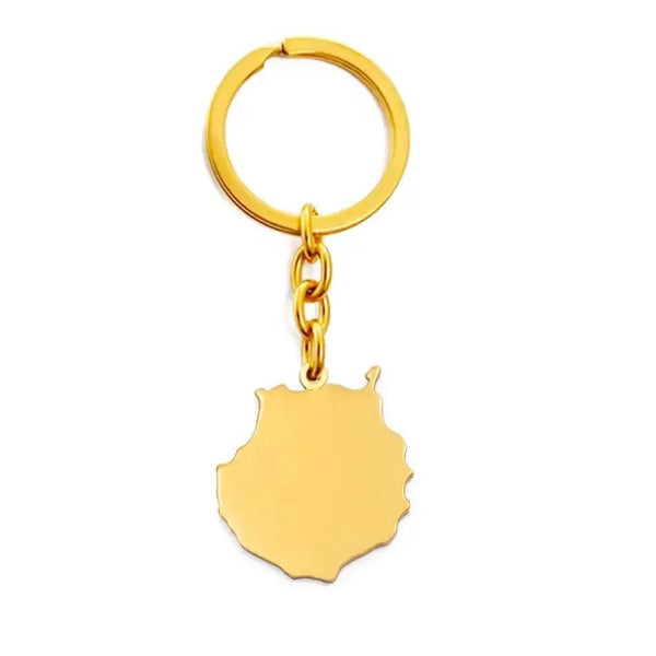 Canary Islands Map Keychain Collection