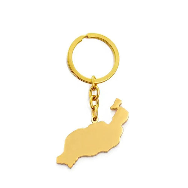 Canary Islands Map Keychain Collection