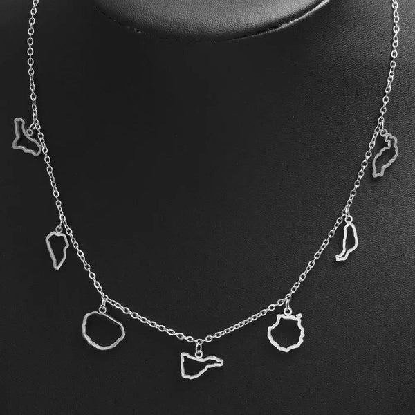 Canary Islands Map Necklace