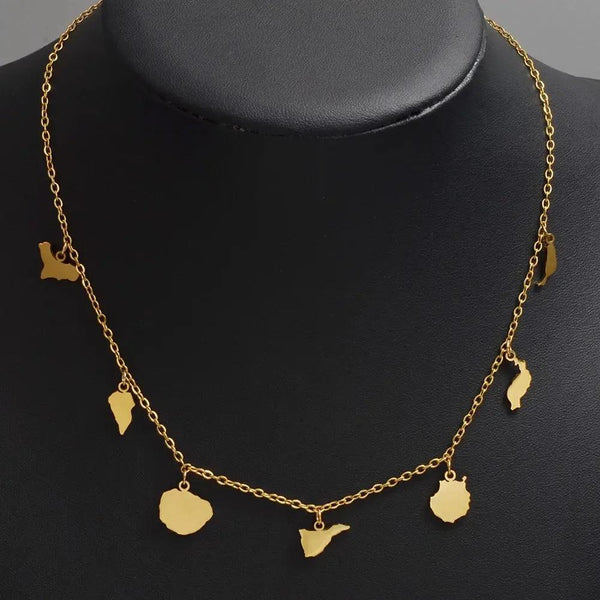 Canary Islands Map Necklace
