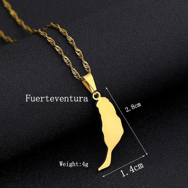 Canary Islands Map Necklace Collection