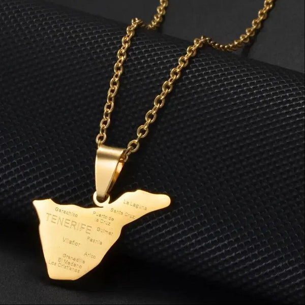 Canary Islands Map Necklace Collection