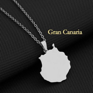 Canary Islands Map Necklace Collection