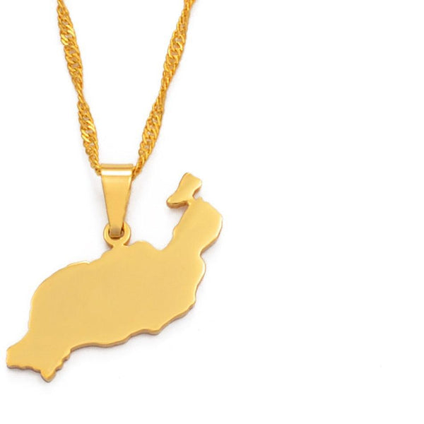 Canary Islands Map Necklace Collection