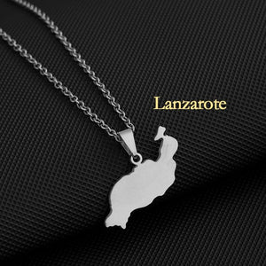 Canary Islands Map Necklace Collection