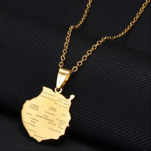 Canary Islands Map Necklace Collection