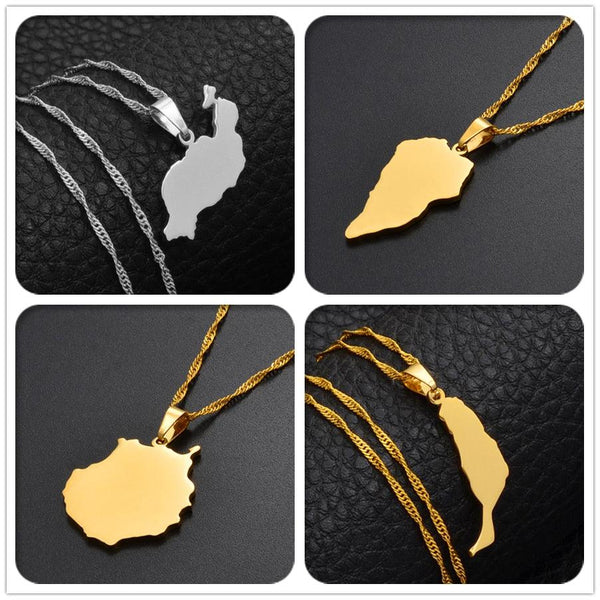 Canary Islands Map Necklace Collection