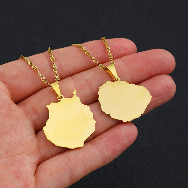 Canary Islands Map Necklace Collection