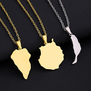 Canary Islands Map Necklace Collection