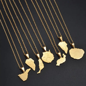 Canary Islands Map Necklace Collection