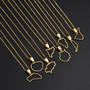 Canary Islands Map Necklace Collection