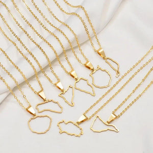 Canary Islands Map Necklace Collection