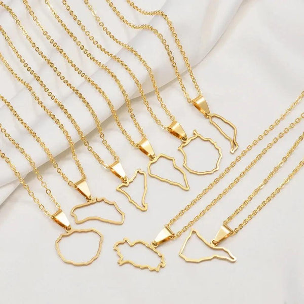 Canary Islands Map Necklace Collection