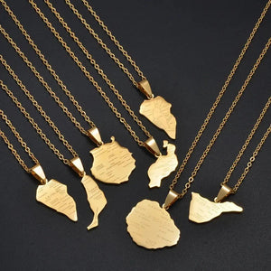 Canary Islands Map Necklace Collection
