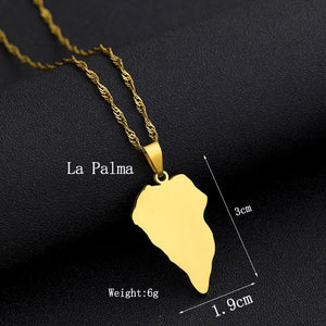 Canary Islands Map Necklace Collection