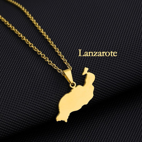 Canary Islands Map Necklace Collection