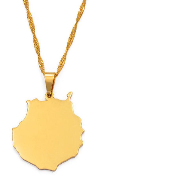 Canary Islands Map Necklace Collection