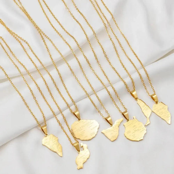 Canary Islands Map Necklace Collection