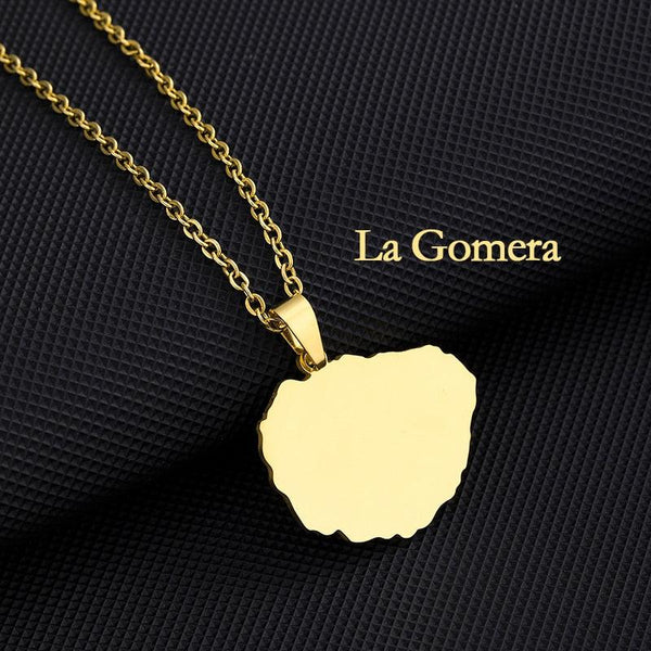 Canary Islands Map Necklace Collection