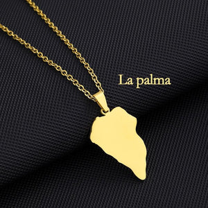 Canary Islands Map Necklace Collection