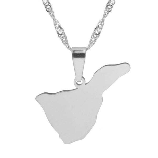 Canary Islands Map Necklace Collection