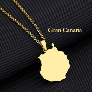 Canary Islands Map Necklace Collection