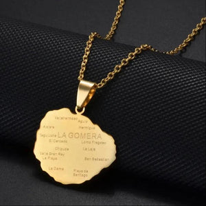 Canary Islands Map Necklace Collection