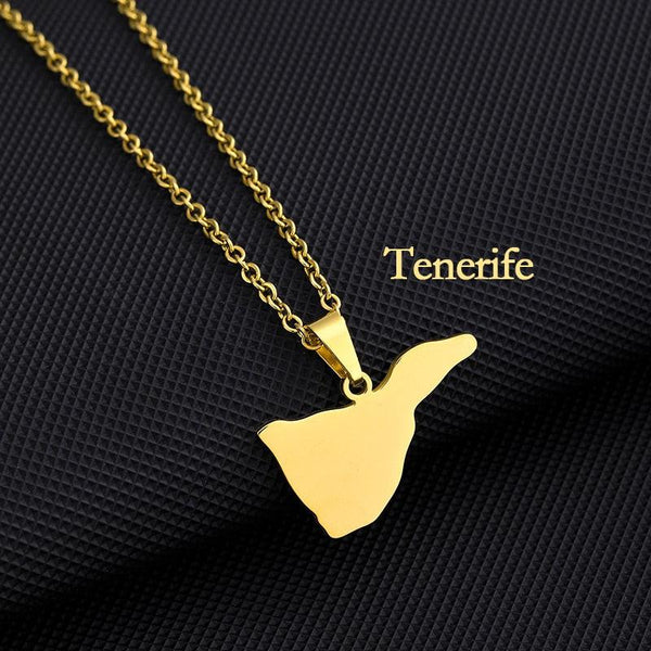 Canary Islands Map Necklace Collection