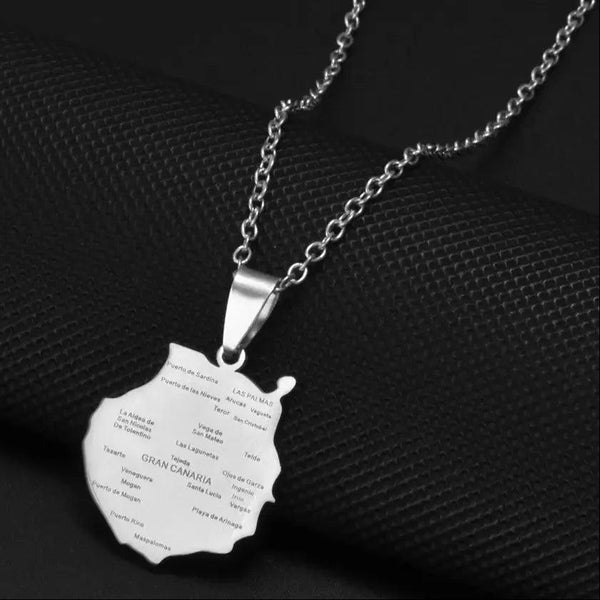 Canary Islands Map Necklace Collection