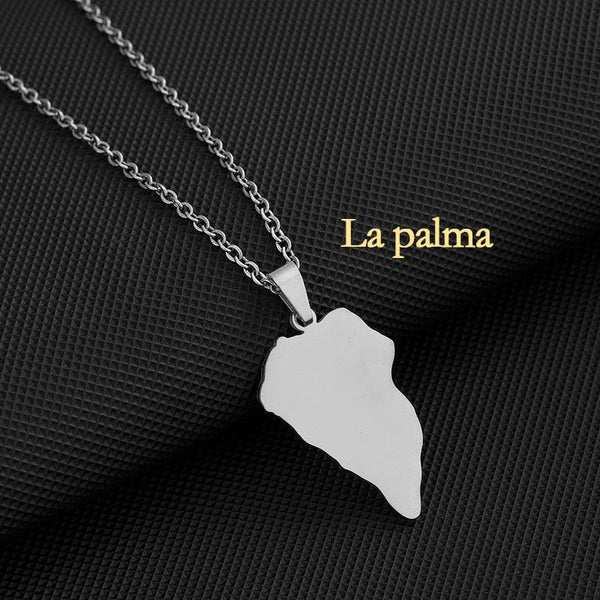 Canary Islands Map Necklace Collection