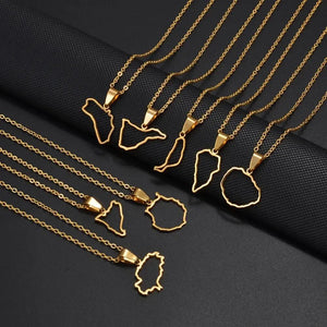 Canary Islands Map Necklace Collection