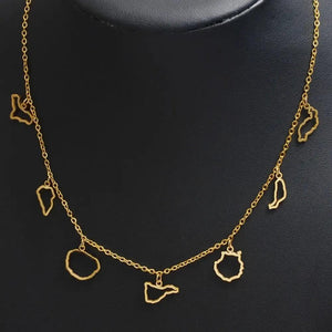 Canary Islands Map Necklace