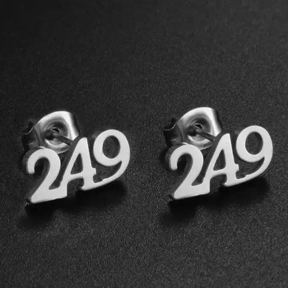 Canary Islands, Nigeria, Ghana, Congo, Sudan, Jamaica, Haiti Area Code Stud Earrings