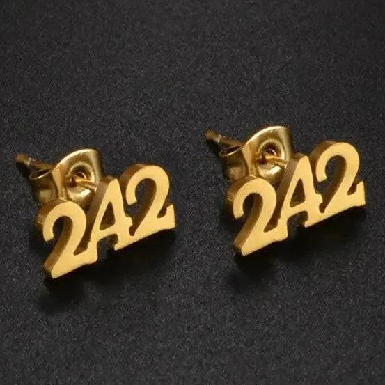 Canary Islands, Nigeria, Ghana, Congo, Sudan, Jamaica, Haiti Area Code Stud Earrings