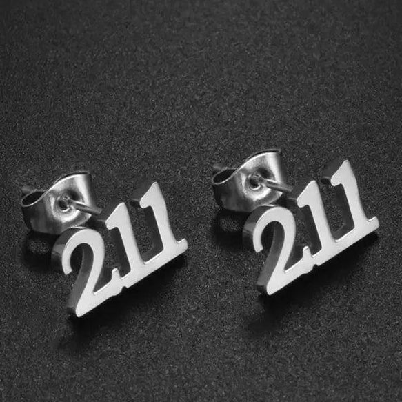 Canary Islands, Nigeria, Ghana, Congo, Sudan, Jamaica, Haiti Area Code Stud Earrings